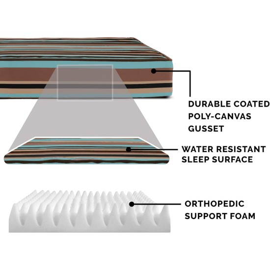 Furhaven Pet Ultra Plush Deluxe Egg-Crate Orthopedic Mat Dog Bed with Water-Resistant Base, Medium, Chocolate Furhaven Pet Ultra Plush Deluxe Egg-Crate Orthopedic Mat Dog Bed with Water-Resistant Base, Medium, Chocolate