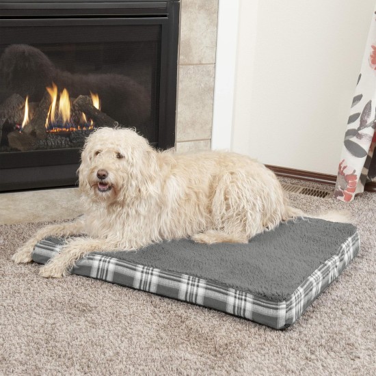 Furhaven Pet Ultra Plush Deluxe Egg-Crate Orthopedic Mat Dog Bed with Water-Resistant Base, Medium, Chocolate Furhaven Pet Ultra Plush Deluxe Egg-Crate Orthopedic Mat Dog Bed with Water-Resistant Base, Medium, Chocolate
