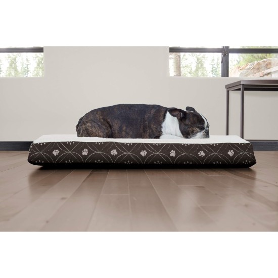 Furhaven Pet Ultra Plush Deluxe Egg-Crate Orthopedic Mat Dog Bed with Water-Resistant Base, Medium, Chocolate Furhaven Pet Ultra Plush Deluxe Egg-Crate Orthopedic Mat Dog Bed with Water-Resistant Base, Medium, Chocolate