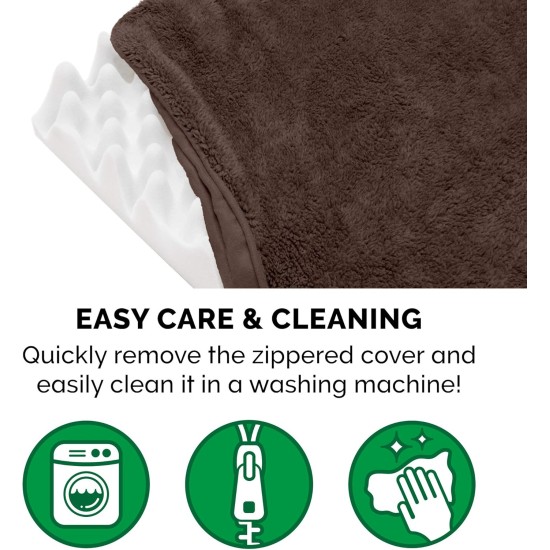 Furhaven Pet Ultra Plush Deluxe Egg-Crate Orthopedic Mat Dog Bed with Water-Resistant Base, Medium, Chocolate Furhaven Pet Ultra Plush Deluxe Egg-Crate Orthopedic Mat Dog Bed with Water-Resistant Base, Medium, Chocolate