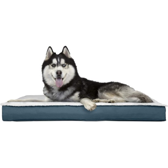 Furhaven Pet Ultra Plush Deluxe Egg-Crate Orthopedic Mat Dog Bed with Water-Resistant Base, Medium, Chocolate Furhaven Pet Ultra Plush Deluxe Egg-Crate Orthopedic Mat Dog Bed with Water-Resistant Base, Medium, Chocolate