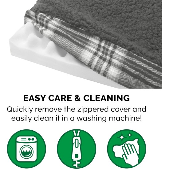 Furhaven Pet Ultra Plush Deluxe Egg-Crate Orthopedic Mat Dog Bed with Water-Resistant Base, Medium, Chocolate Furhaven Pet Ultra Plush Deluxe Egg-Crate Orthopedic Mat Dog Bed with Water-Resistant Base, Medium, Chocolate