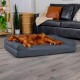 Furhaven Replacement Dog Bed Cover Plush Southwest Kilim Decor Sofa Style Machine Washable Boulder Grey Small Furhaven Replacement Dog Bed Cover Plush Southwest Kilim Decor Sofa Style Machine Washable Boulder Grey Small