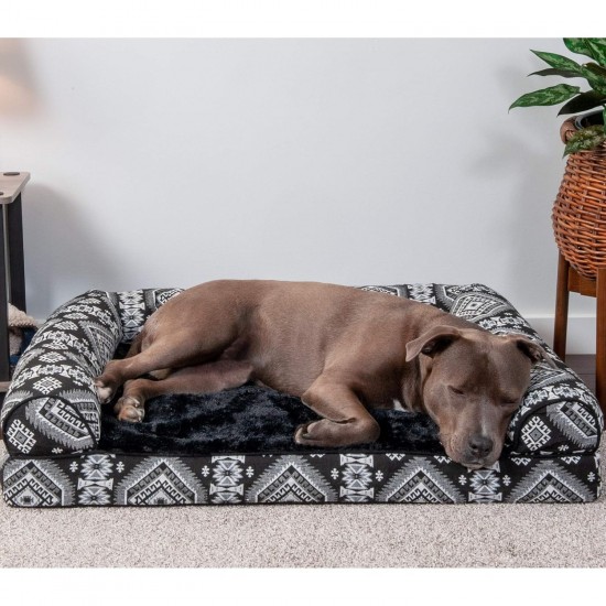 Furhaven Replacement Dog Bed Cover Plush Southwest Kilim Decor Sofa Style Machine Washable Boulder Grey Small Furhaven Replacement Dog Bed Cover Plush Southwest Kilim Decor Sofa Style Machine Washable Boulder Grey Small