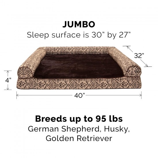 Furhaven Replacement Dog Bed Cover Plush Southwest Kilim Decor Sofa Style Machine Washable Boulder Grey Small Furhaven Replacement Dog Bed Cover Plush Southwest Kilim Decor Sofa Style Machine Washable Boulder Grey Small