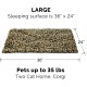 Furhaven Small Cat Bed Polycanvas Print Décor Foldable Pet Tent, Washable, Grey Terazzo, Small