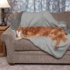 Furhaven Small Cat Bed Polycanvas Print Décor Foldable Pet Tent, Washable, Grey Terazzo, Small