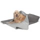 Furhaven Small Cat Bed Polycanvas Print Décor Foldable Pet Tent, Washable, Grey Terazzo, Small