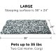 Furhaven Small Cat Bed Polycanvas Print Décor Foldable Pet Tent, Washable, Grey Terazzo, Small
