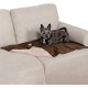Furhaven Small Cat Bed Polycanvas Print Décor Foldable Pet Tent, Washable, Grey Terazzo, Small