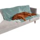 Furhaven Small Cat Bed Polycanvas Print Décor Foldable Pet Tent, Washable, Grey Terazzo, Small