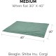 Furhaven Small Cat Bed Polycanvas Print Décor Foldable Pet Tent, Washable, Grey Terazzo, Small