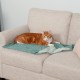 Furhaven Small Cat Bed Polycanvas Print Décor Foldable Pet Tent, Washable, Grey Terazzo, Small