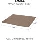 Furhaven Small Cat Bed Polycanvas Print Décor Foldable Pet Tent, Washable, Grey Terazzo, Small