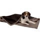 Furhaven Small Cat Bed Polycanvas Print Décor Foldable Pet Tent, Washable, Grey Terazzo, Small