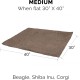 Furhaven Small Cat Bed Polycanvas Print Décor Foldable Pet Tent, Washable, Grey Terazzo, Small