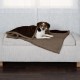 Furhaven Small Cat Bed Polycanvas Print Décor Foldable Pet Tent, Washable, Grey Terazzo, Small