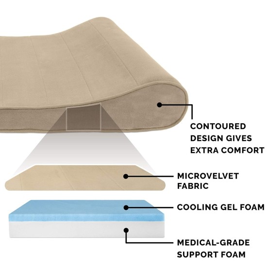 Furhaven Small Dog Bed Trail Pup Travel Pillow Mat w/Stuff Sack, Washable, Flame Red/True Blue, Small Furhaven Small Dog Bed Trail Pup Travel Pillow Mat w/Stuff Sack, Washable, Flame Red/True Blue, Small