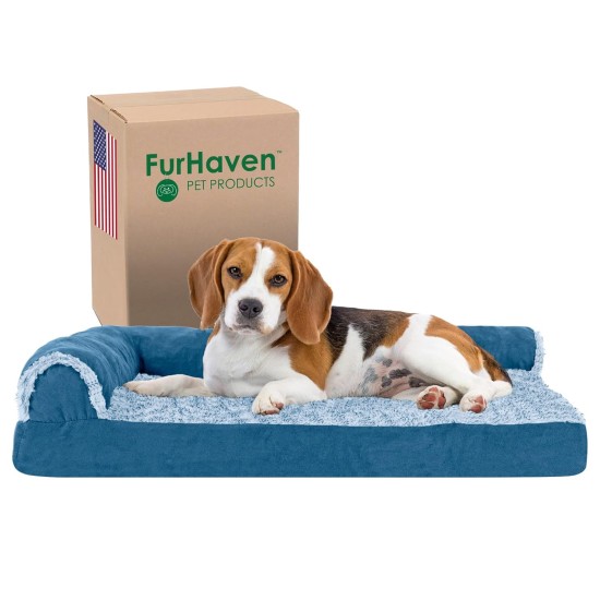 Furhaven Small Dog Bed Trail Pup Travel Pillow Mat w/Stuff Sack, Washable, Flame Red/True Blue, Small Furhaven Small Dog Bed Trail Pup Travel Pillow Mat w/Stuff Sack, Washable, Flame Red/True Blue, Small