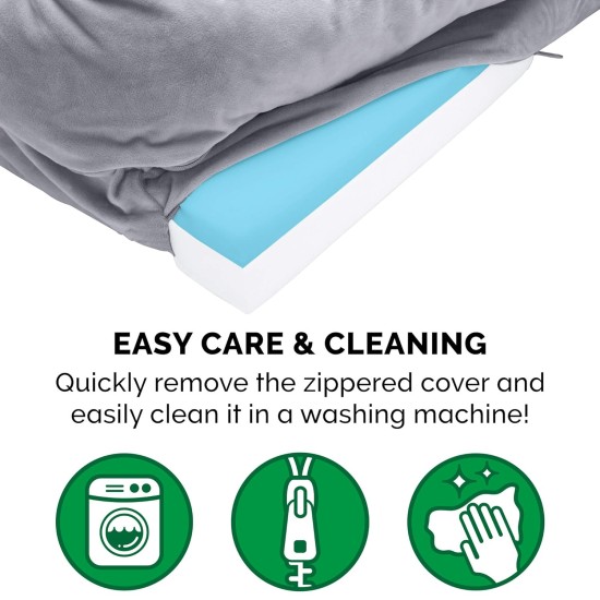 Furhaven Small Dog Bed Trail Pup Travel Pillow Mat w/Stuff Sack, Washable, Flame Red/True Blue, Small Furhaven Small Dog Bed Trail Pup Travel Pillow Mat w/Stuff Sack, Washable, Flame Red/True Blue, Small
