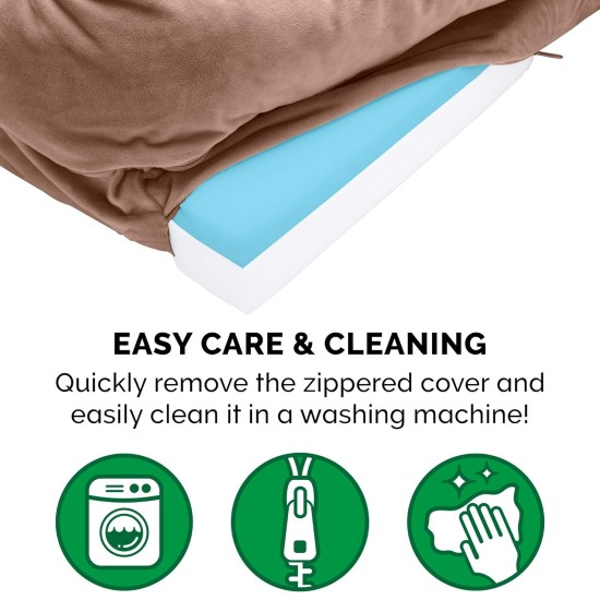 Furhaven Small Dog Bed Trail Pup Travel Pillow Mat w/Stuff Sack, Washable, Flame Red/True Blue, Small Furhaven Small Dog Bed Trail Pup Travel Pillow Mat w/Stuff Sack, Washable, Flame Red/True Blue, Small