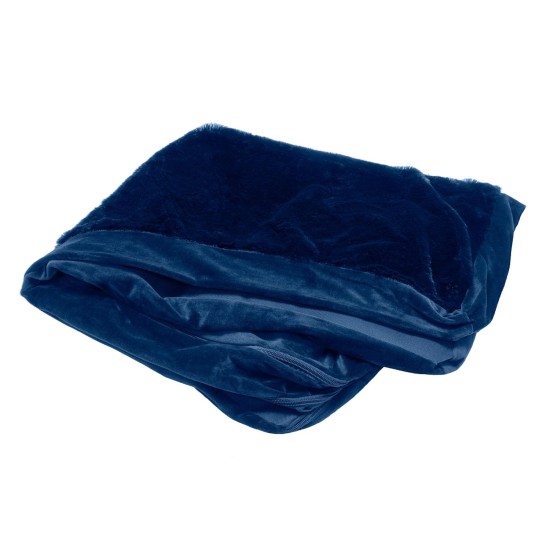 Furhaven Small Dog Bed Trail Pup Travel Pillow Mat w/Stuff Sack, Washable, Flame Red/True Blue, Small Furhaven Small Dog Bed Trail Pup Travel Pillow Mat w/Stuff Sack, Washable, Flame Red/True Blue, Small