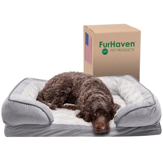 Furhaven Small Dog Bed Trail Pup Travel Pillow Mat w/Stuff Sack, Washable, Flame Red/True Blue, Small Furhaven Small Dog Bed Trail Pup Travel Pillow Mat w/Stuff Sack, Washable, Flame Red/True Blue, Small