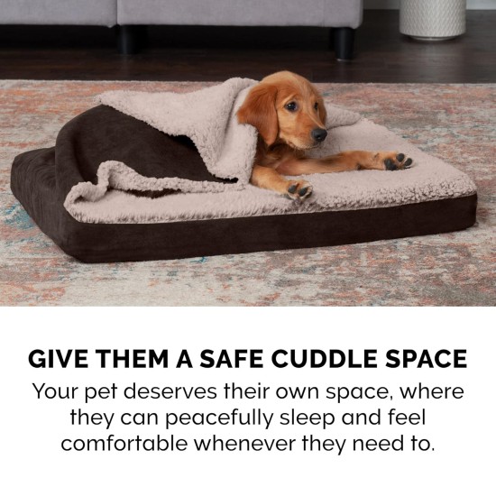 Furhaven Small Dog Bed Trail Pup Travel Pillow Mat w/Stuff Sack, Washable, Flame Red/True Blue, Small Furhaven Small Dog Bed Trail Pup Travel Pillow Mat w/Stuff Sack, Washable, Flame Red/True Blue, Small