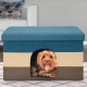 Furhaven Small Pet House Collapsible Ottoman Foot Tool Condo Pet Bed - Hygge Stripe (Grey/Cream), Small Furhaven Small Pet House Collapsible Ottoman Foot Tool Condo Pet Bed - Hygge Stripe (Grey/Cream), Small