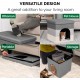 Furhaven Small Pet House Collapsible Ottoman Foot Tool Condo Pet Bed - Hygge Stripe (Grey/Cream), Small Furhaven Small Pet House Collapsible Ottoman Foot Tool Condo Pet Bed - Hygge Stripe (Grey/Cream), Small