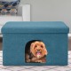 Furhaven Small Pet House Collapsible Ottoman Foot Tool Condo Pet Bed - Hygge Stripe (Grey/Cream), Small Furhaven Small Pet House Collapsible Ottoman Foot Tool Condo Pet Bed - Hygge Stripe (Grey/Cream), Small