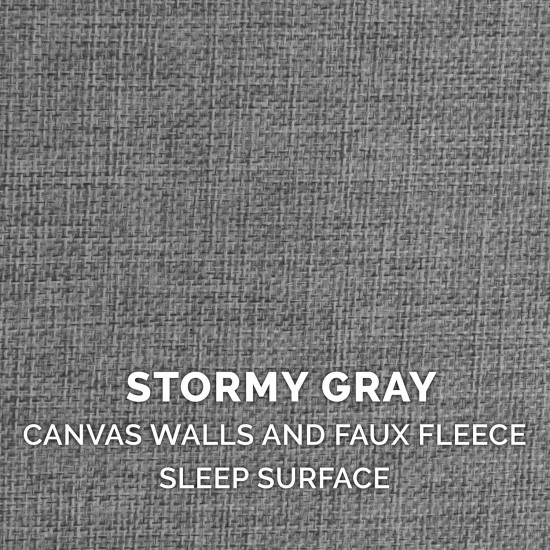 Furhaven Small Pet House Collapsible Ottoman Foot Tool Condo Pet Bed - Hygge Stripe (Grey/Cream), Small Furhaven Small Pet House Collapsible Ottoman Foot Tool Condo Pet Bed - Hygge Stripe (Grey/Cream), Small
