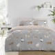 Fusion Grey Cat Duvet Cover - King Size (230 x 220 cm) - Reversible Design (Pink and Grey) - Cat Paw Print Bedding - Animal Bedding - Siamese, Persian, Ragdolls and Fusion Grey Cat Duvet Cover - King Size (230 x 220 cm) - Reversible Design (Pink and Grey) - Cat Paw Print Bedding - Animal Bedding - Siamese, Persian, Ragdolls and