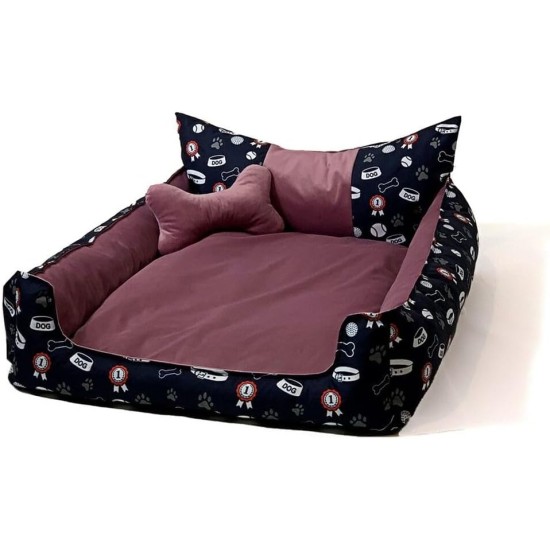 GO GIFT Pet Bed L Pink 90 x 16 x 50 cm GO GIFT Pet Bed L Pink 90 x 16 x 50 cm