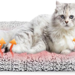 GOEDCH Cat Blanket for Cats, Self-Heating, 70 x 46 cm, Grey, Self-Heating Blanket for Dogs and Cats, Washable Cosy Cat Blanket, Fluffy Soft Heat Blanket, Cat Cushion, Non-Slip Underside GOEDCH Cat Blanket for Cats, Self-Heating, 70 x 46 cm, Grey, Self-Heating Blanket for Dogs and Cats, Washable Cosy Cat Blanket, Fluffy Soft Heat Blanket, Cat Cushion, Non-Slip Underside