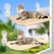 GUUSII HOME 2 x Cat Window Lounger, Hammock, Window Sill, Cat Lounger, Foldable Window Seats, Wireless Cat Hanging Bed with Strong Suction Cups, 52 x 30 cm, Holds 25 kg (Grey, M) GUUSII HOME 2 x Cat Window Lounger, Hammock, Window Sill, Cat Lounger, Foldable Window Seats, Wireless Cat Hanging Bed with Strong Suction Cups, 52 x 30 cm, Holds 25 kg (Grey, M)