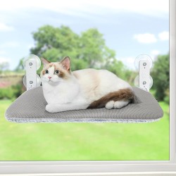 GUUSII HOME Cat Hammock Window Lounger Window Cat Bed Cat Hammock Foldable Window Seats Window Hammock Cat Lounger Cat Hammock Holds up to 25 kg (Grey, S) GUUSII HOME Cat Hammock Window Lounger Window Cat Bed Cat Hammock Foldable Window Seats Window Hammock Cat Lounger Cat Hammock Holds up to 25 kg (Grey, S)