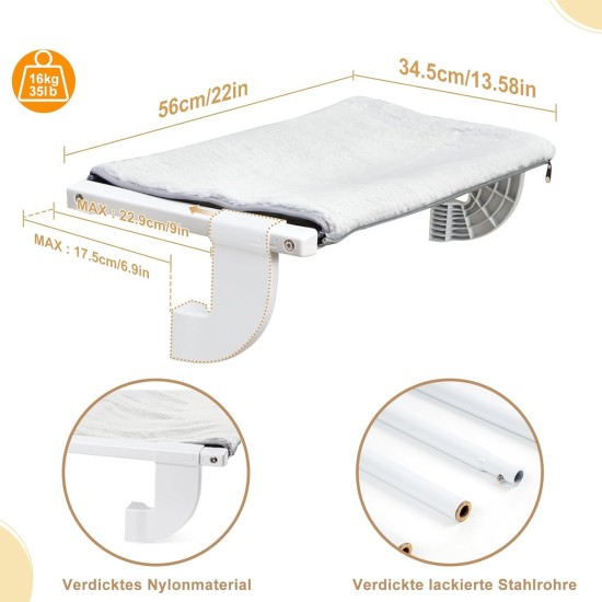GUUSII HOME Cat Lounger Balcony Window Hammock for Heating Radiator Hammock for Cat Window Cat Window Lounger Window Seats Cat Bed Window Sill Window Bed (S) GUUSII HOME Cat Lounger Balcony Window Hammock for Heating Radiator Hammock for Cat Window Cat Window Lounger Window Seats Cat Bed Window Sill Window Bed (S)