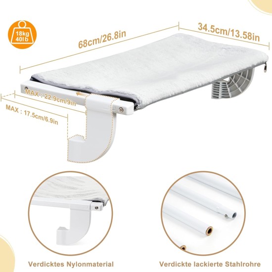 GUUSII HOME Cat Lounger Balcony Window Hammock for Heating Radiator Hammock for Cat Window Cat Window Lounger Window Seats Cat Bed Window Sill Window Bed (S) GUUSII HOME Cat Lounger Balcony Window Hammock for Heating Radiator Hammock for Cat Window Cat Window Lounger Window Seats Cat Bed Window Sill Window Bed (S)