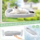 GUUSII HOME Cat Window Lounger, Foldable Cat Bed, Window Hammock, Window Sill, Window Seat, Cat Bed with 4 Suction Cups, Easy to Assemble (White)