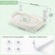 GUUSII HOME Cat Window Lounger, Foldable Cat Bed, Window Hammock, Window Sill, Window Seat, Cat Bed with 4 Suction Cups, Easy to Assemble (White)
