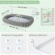 GUUSII HOME Cat Window Lounger, Foldable Cat Bed, Window Sill, Cat Hammock with Reversible Cover & Suction Cups, Window Sill Cushion, Window Lounger up to 18 kg, Window Pane (White, M) GUUSII HOME Cat Window Lounger, Foldable Cat Bed, Window Sill, Cat Hammock with Reversible Cover & Suction Cups, Window Sill Cushion, Window Lounger up to 18 kg, Window Pane (White, M)