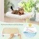 GUUSII HOME Cat Window Lounger, Foldable Cat Bed, Window Sill, Cat Hammock with Reversible Cover & Suction Cups, Window Sill Cushion, Window Lounger up to 18 kg, Window Pane (White, M) GUUSII HOME Cat Window Lounger, Foldable Cat Bed, Window Sill, Cat Hammock with Reversible Cover & Suction Cups, Window Sill Cushion, Window Lounger up to 18 kg, Window Pane (White, M)