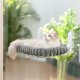 GUUSII HOME Cat Window Lounger, Foldable Cat Bed, Window Sill, Cat Hammock with Reversible Cover & Suction Cups, Window Sill Cushion, Window Lounger up to 18 kg, Window Pane (White, M) GUUSII HOME Cat Window Lounger, Foldable Cat Bed, Window Sill, Cat Hammock with Reversible Cover & Suction Cups, Window Sill Cushion, Window Lounger up to 18 kg, Window Pane (White, M)