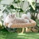 GUUSII HOME Cat Window Lounger, Foldable Cat Bed, Window Sill, Cat Hammock with Reversible Cover & Suction Cups, Window Sill Cushion, Window Lounger up to 18 kg, Window Pane (White, M) GUUSII HOME Cat Window Lounger, Foldable Cat Bed, Window Sill, Cat Hammock with Reversible Cover & Suction Cups, Window Sill Cushion, Window Lounger up to 18 kg, Window Pane (White, M)