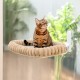 GUUSII HOME Cat Window Lounger, Foldable Cat Bed, Window Sill, Cat Hammock with Reversible Cover & Suction Cups, Window Sill Cushion, Window Lounger up to 18 kg, Window Pane (White, M) GUUSII HOME Cat Window Lounger, Foldable Cat Bed, Window Sill, Cat Hammock with Reversible Cover & Suction Cups, Window Sill Cushion, Window Lounger up to 18 kg, Window Pane (White, M)