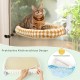GUUSII HOME Cat Window Lounger, Foldable Cat Bed, Window Sill, Cat Hammock with Reversible Cover & Suction Cups, Window Sill Cushion, Window Lounger up to 18 kg, Window Pane (White, M) GUUSII HOME Cat Window Lounger, Foldable Cat Bed, Window Sill, Cat Hammock with Reversible Cover & Suction Cups, Window Sill Cushion, Window Lounger up to 18 kg, Window Pane (White, M)