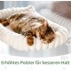 GUUSII HOME Cat Window Lounger, Foldable Cat Bed, Window Sill, Hammock, 4 Suction Cups, Window Sill Cushion, Machine Washable, Soft Plush, 54 x 30 cm (White, M) GUUSII HOME Cat Window Lounger, Foldable Cat Bed, Window Sill, Hammock, 4 Suction Cups, Window Sill Cushion, Machine Washable, Soft Plush, 54 x 30 cm (White, M)