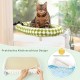GUUSII HOME Cat Window Lounger, Foldable Cat Bed, Window Sill, Hammock, 4 Suction Cups, Window Sill Cushion, Machine Washable, Soft Plush, 54 x 30 cm (White, M) GUUSII HOME Cat Window Lounger, Foldable Cat Bed, Window Sill, Hammock, 4 Suction Cups, Window Sill Cushion, Machine Washable, Soft Plush, 54 x 30 cm (White, M)