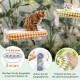 GUUSII HOME Cat Window Lounger, Foldable Cat Bed, Window Sill, Hammock, 4 Suction Cups, Window Sill Cushion, Machine Washable, Soft Plush, 54 x 30 cm (White, M) GUUSII HOME Cat Window Lounger, Foldable Cat Bed, Window Sill, Hammock, 4 Suction Cups, Window Sill Cushion, Machine Washable, Soft Plush, 54 x 30 cm (White, M)